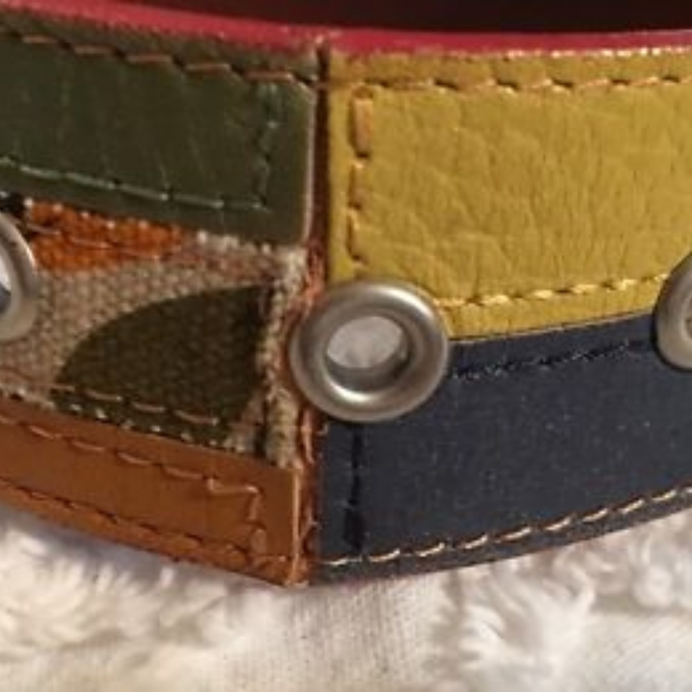 Fossil Multi Colored Leather Patchwork - image 2